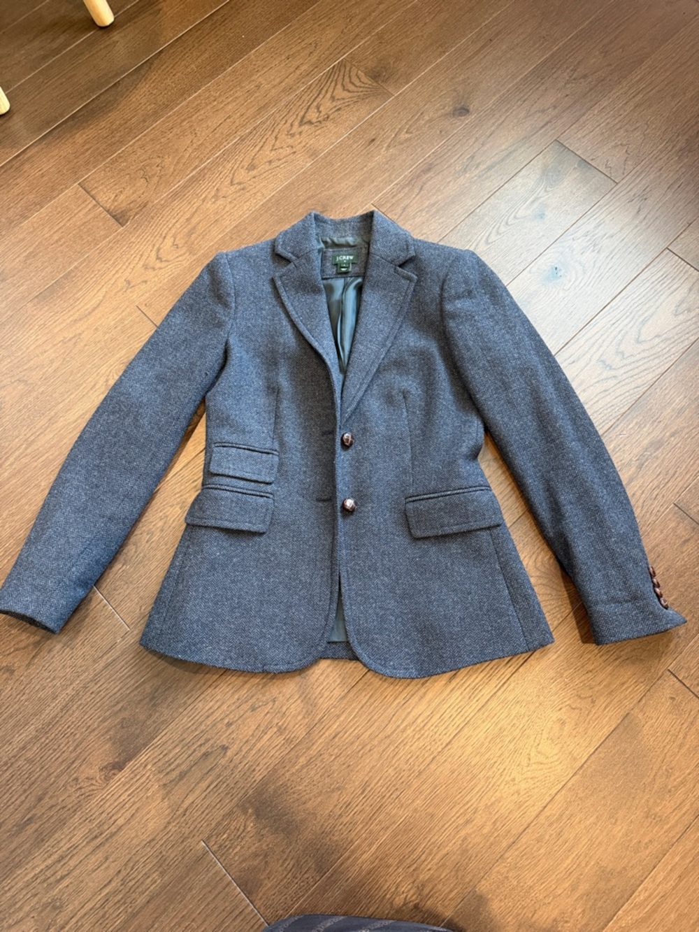 J. Crew Women's Charcoal Gray Wool Blazer